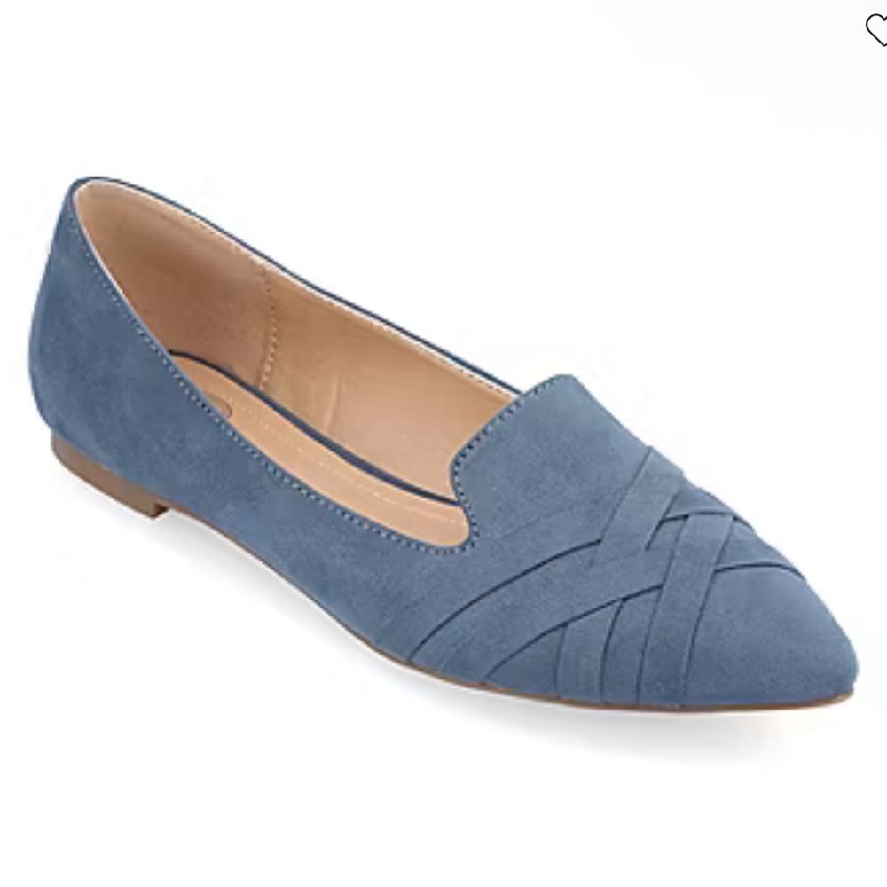 Journee Collection MINDEE Blue Loafer Flats